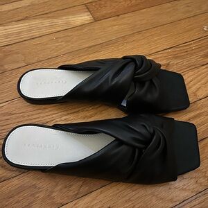 Sanctuary Black Knotted Mules